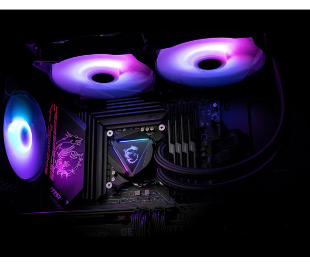 MSI MAG Core Liquid 280R 2x140mm - 662670 - zdjęcie 5